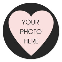 Scribbleprint Black Heart Border Sticker