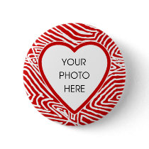 Scribbleprint Heart Border Button Template