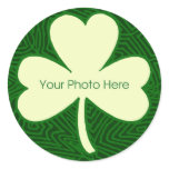 Scribbleprint Shamrock Border stickers
