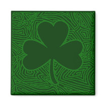 Scribbleprint Shamrock Magnet