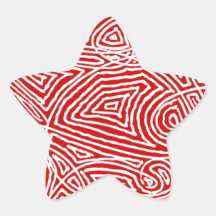 Scribbleprint Star Stickers