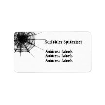 Scribbler Spidernet address labels