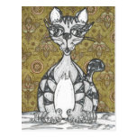 Scribby Cat 4 Postcards