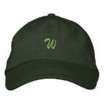 Script-Letter W Embroidered Hats