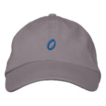 Script-Number 0 Embroidered Baseball Cap