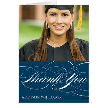 SCRIPT THANKS | GRADUATION THANK YOU CARD