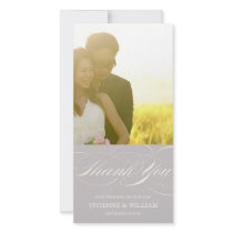 SCRIPT THANKS | WEDDING THANK YOU PHOTO CARD