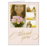SCRIPTED COLLAGE | WEDDING THANK YOU CARD