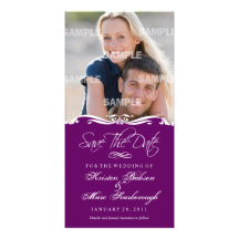 Scriptina Save The Date Photo Card