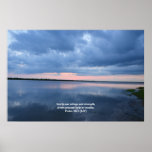 Scripture Bible Verse Poster - 36 x 24 Christian