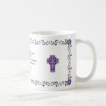 Scripture Coffee Mug - Black and Purple