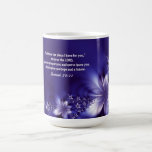 Scripture Coffee Mug with Purple Flowers
