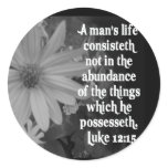 SCRIPTURE LUKE 12:15 STICKERS