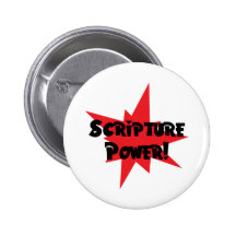 Scripture Power Pinback Button