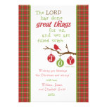 Scripture Verse Christmas Card-Filled with Joy! Personalized Invite