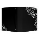 Scroll Black and White Binder