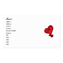 SCROLL HEART business card