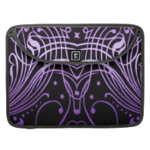 Scroll purple Rickshaw Flap Sleeve Sleeves For MacBook Pro