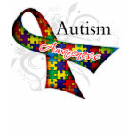 Scroll Ribbon - Autism Awareness t-shirts