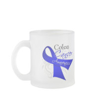 Scroll Ribbon Colon Cancer Awareness Coffee Mug