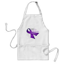 Scroll Ribbon - Cystic Fibrosis Awareness Aprons
