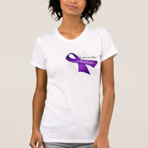 Scroll Ribbon - Fibromyalgia Awareness T-shirt