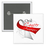 Scroll Ribbon Oral Cancer Awareness Pins