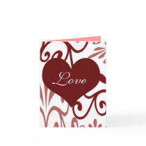 Scroll Valentine-English Card