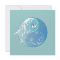 Scrolling Yin & Yang (Earth blues) Custom Invite