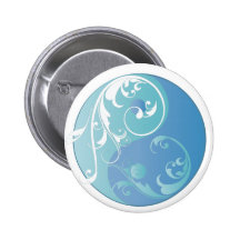 Scrolling Yin & Yang (Earth blues) Pins