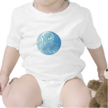 Scrolling Yin & Yang (Earth blues) Shirt