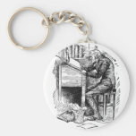 Scrooge at His Desk Key Chain