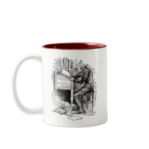 Scrooge at His Desk Coffee Mug