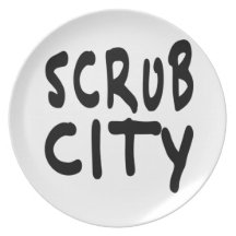 SCRUB CITY PARTY PLATE