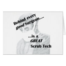 Scrub Tech Greeting Cards