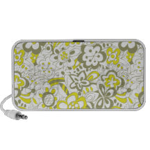 Scruffy Flowers - Green Speaker
