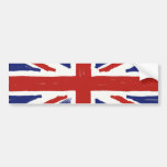 Scruffy Union Jack Bumper Sticker