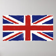 Scruffy Union Jack Print