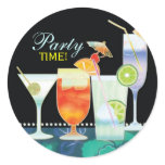 Scrumptious Cocktails Party Invitation Stickers