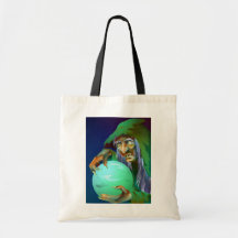 SCRYING WITCH TOTES BAGS GIFT BAG CRYSTAL BALL