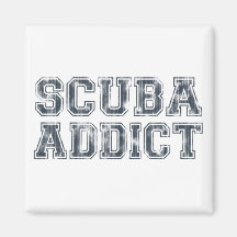 Scuba Addict Refrigerator Magnet
