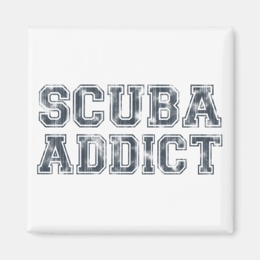 Scuba Addict Refrigerator Magnet