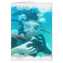 Scuba Bubbles  Greeting Card