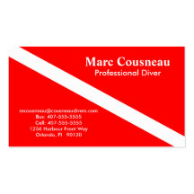 Scuba Business - Personal Card Business Card Template