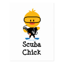 Scuba Chick Postcard