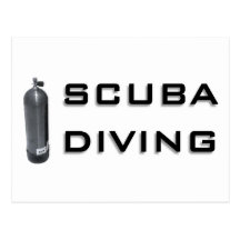 Scuba  Diving design! Post Card