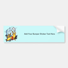 Scuba Diving Dog Bumper Sticker