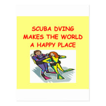 scuba diving post cards