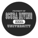 Scuba Diving University Dark stickers