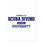 Scuba Diving University Post Cards